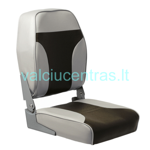 Sulenkiama sėdynė su metaliniais lankstais pilka-pilka Sulenkiama sėdynė su metaliniais lankstais pilka-pilka